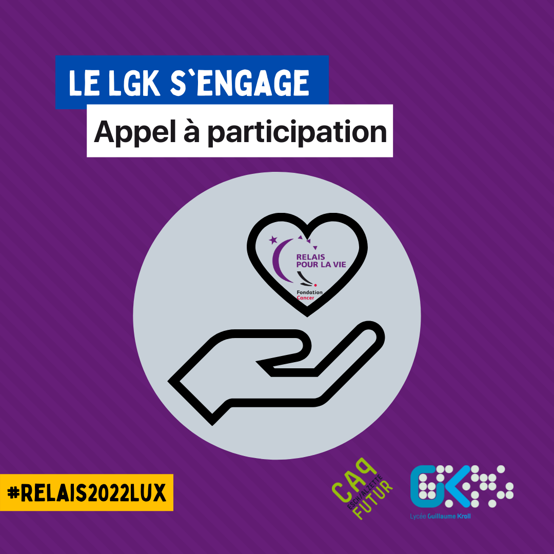 Inscription au relais pour la vie